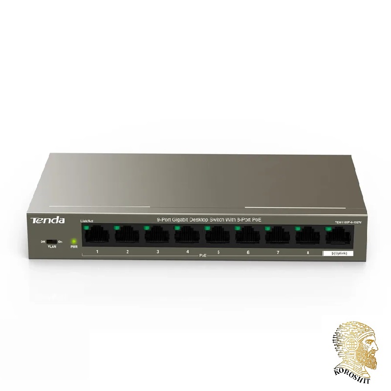 سوئیچ 9 پورت تندا مدل TEG1109-P-8-102W